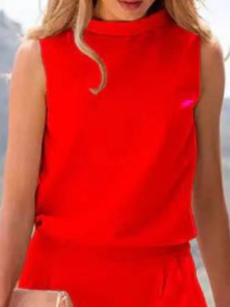 Eleganter Damen-Jumpsuit ohne Ärmel mit weitem Bein